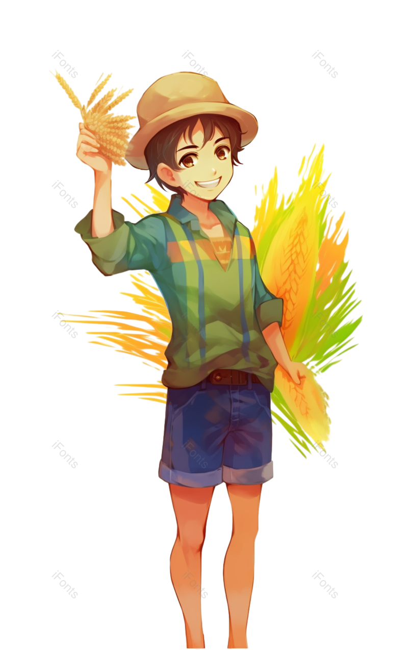 元素图片,唯美元素,彩绘PNG,一个人免抠素材